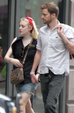 DAKOTA FANNING and Jamie Strachan Out Shopping in New  York 1006