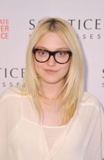 DAKOTA FANNING at Solstice Sunglasses Summer Soiree in New York