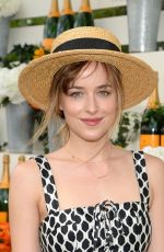 DAKOTA JOHNSON at Veuve Clicquot Polo Classic in Jersey City