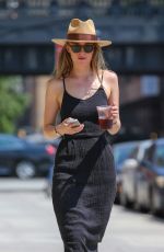 DAKOTA JOHNSON in Black Dress Out in New York