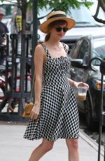 DAKOTA JOHNSON Leaves Her Hotel
