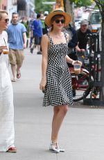 DAKOTA JOHNSON Leaves Her Hotel
