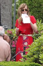 DAKOTA JOHNSON on the Set of Black Mass Movie