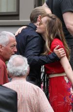 DAKOTA JOHNSON on the Set of Black Mass Movie