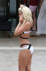 DANIELLE ARMSTRONG in Bikini on the Towie Set in Marbella