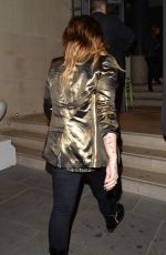 DEMI LOVATO Arrives at Hotel in London