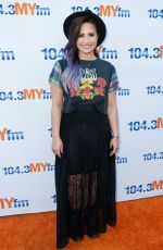 DEMI LOVATO at 104.3 MY FM Presents My Big Night Out in Hollywood