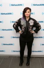 DEMI LOVATO at SiriusXM Studios in New York