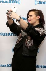 DEMI LOVATO at SiriusXM Studios in New York