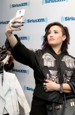 DEMI LOVATO at SiriusXM Studios in New York