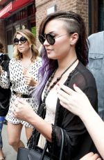 DEMI LOVATO Leaves Z100 Studios in New York