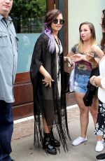 DEMI LOVATO Leaves Z100 Studios in New York
