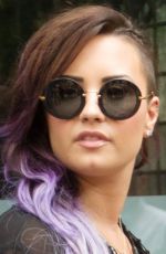 DEMI LOVATO Leaves Z100 Studios in New York