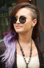 DEMI LOVATO Leaves Z100 Studios in New York