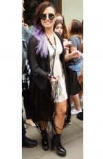 DEMI LOVATO Leaves Z100 Studios in New York