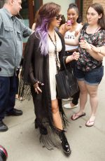 DEMI LOVATO Leaves Z100 Studios in New York