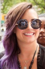 DEMI LOVATO Leaves Z100 Studios in New York