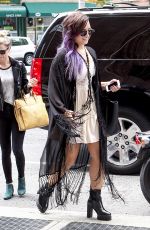 DEMI LOVATO Leaves Z100 Studios in New York