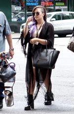 DEMI LOVATO Leaves Z100 Studios in New York