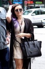 DEMI LOVATO Leaves Z100 Studios in New York