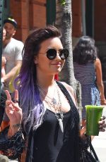 DEMI LOVATO Out and About in New York 2006