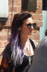 DEMI LOVATO Out and About in New York 2006
