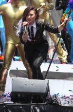 DEMI LOVATO Performs at 2014 Pride Parade in West Hollywood