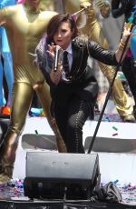DEMI LOVATO Performs at 2014 Pride Parade in West Hollywood