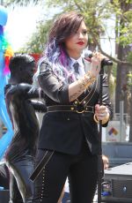 DEMI LOVATO Performs at 2014 Pride Parade in West Hollywood