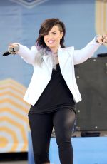 DEMI LOVATO Performs at Good Morning America in New York