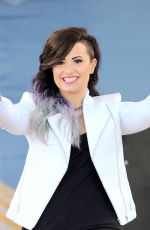DEMI LOVATO Performs at Good Morning America in New York