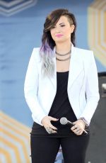 DEMI LOVATO Performs at Good Morning America in New York