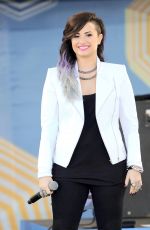 DEMI LOVATO Performs at Good Morning America in New York