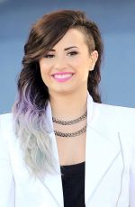 DEMI LOVATO Performs at Good Morning America in New York