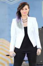DEMI LOVATO Performs at Good Morning America in New York