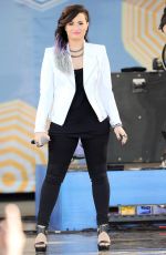 DEMI LOVATO Performs at Good Morning America in New York