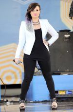 DEMI LOVATO Performs at Good Morning America in New York