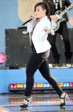 DEMI LOVATO Performs at Good Morning America in New York