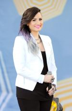 DEMI LOVATO Performs at Good Morning America in New York
