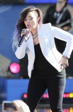 DEMI LOVATO Performs at Good Morning America in New York