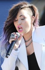 DEMI LOVATO Performs at Good Morning America in New York