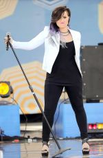 DEMI LOVATO Performs at Good Morning America in New York