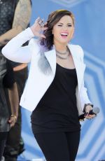 DEMI LOVATO Performs at Good Morning America in New York