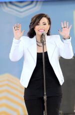 DEMI LOVATO Performs at Good Morning America in New York
