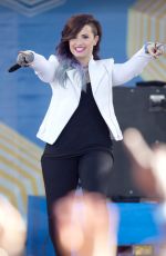 DEMI LOVATO Performs at Good Morning America in New York