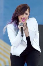 DEMI LOVATO Performs at Good Morning America in New York