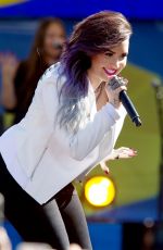 DEMI LOVATO Performs at Good Morning America in New York