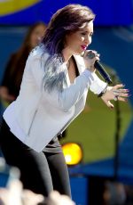 DEMI LOVATO Performs at Good Morning America in New York