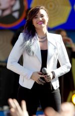 DEMI LOVATO Performs at Good Morning America in New York