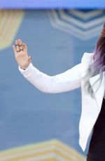 DEMI LOVATO Performs at Good Morning America in New York